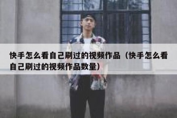 快手怎么看自己刷过的视频作品（快手怎么看自己刷过的视频作品数量）