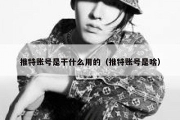 推特账号是干什么用的（推特账号是啥）