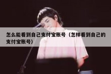 怎么能看到自己支付宝账号（怎样看到自己的支付宝账号）