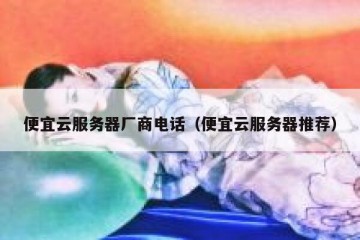 便宜云服务器厂商电话（便宜云服务器推荐）