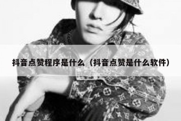 抖音点赞程序是什么（抖音点赞是什么软件）