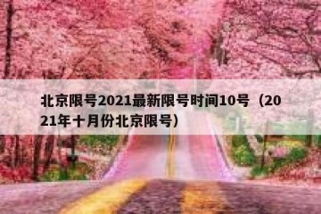 北京限号2021最新限号时间10号（2021年十月份北京限号）