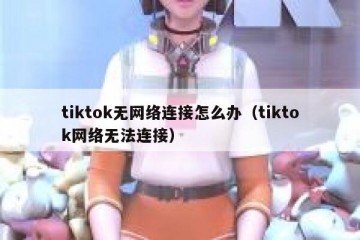 tiktok无网络连接怎么办（tiktok网络无法连接）