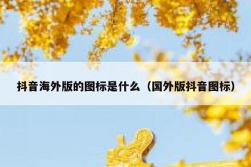抖音海外版的图标是什么（国外版抖音图标）