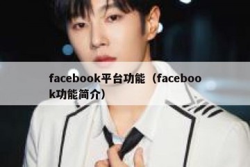 facebook平台功能（facebook功能简介）