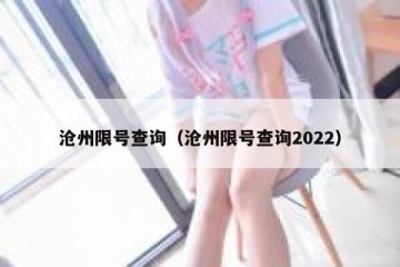 沧州限号查询（沧州限号查询2022）