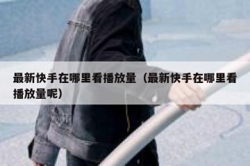 最新快手在哪里看播放量（最新快手在哪里看播放量呢）