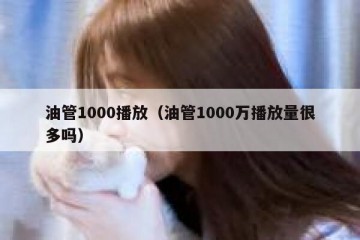 油管1000播放（油管1000万播放量很多吗）