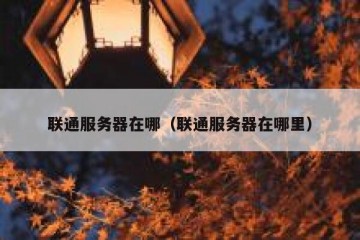 联通服务器在哪（联通服务器在哪里）