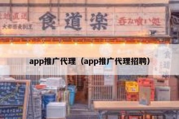 app推广代理（app推广代理招聘）