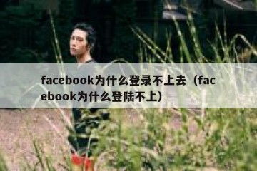 facebook为什么登录不上去（facebook为什么登陆不上）