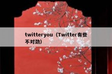 twitteryou（Twitter有些不对劲）