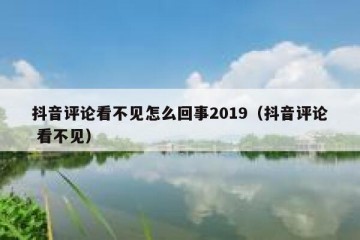 抖音评论看不见怎么回事2019（抖音评论 看不见）