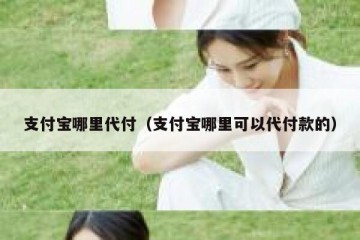 支付宝哪里代付（支付宝哪里可以代付款的）