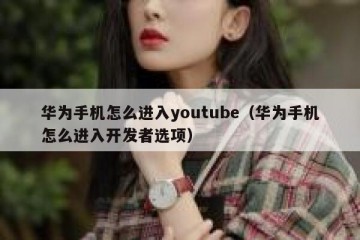 华为手机怎么进入youtube（华为手机怎么进入开发者选项）