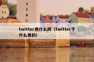 twitter用什么网（twitter干什么用的）