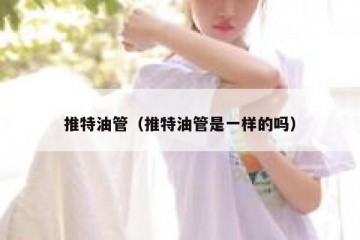 推特油管（推特油管是一样的吗）