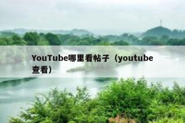 YouTube哪里看帖子（youtube查看）