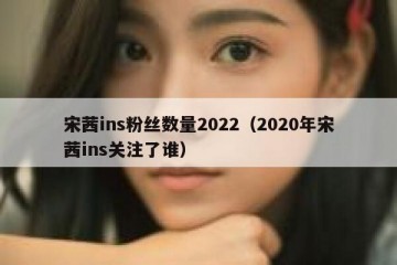 宋茜ins粉丝数量2022（2020年宋茜ins关注了谁）