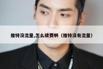 推特没流量,怎么续费啊（推特没有流量）