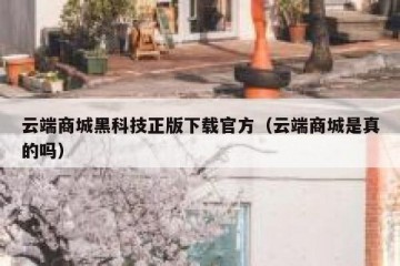 云端商城黑科技正版下载官方（云端商城是真的吗）