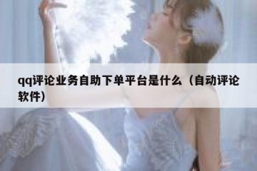 qq评论业务自助下单平台是什么（自动评论软件）