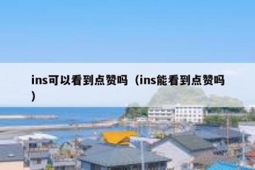 ins可以看到点赞吗（ins能看到点赞吗）