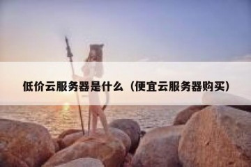 低价云服务器是什么（便宜云服务器购买）