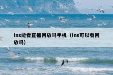 ins能看直播回放吗手机（ins可以看回放吗）