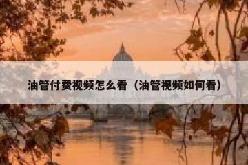 油管付费视频怎么看（油管视频如何看）