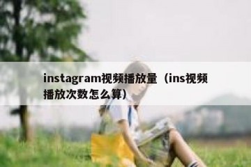 instagram视频播放量（ins视频播放次数怎么算）
