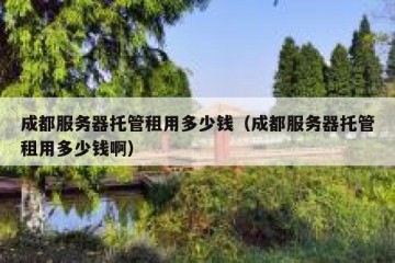 成都服务器托管租用多少钱（成都服务器托管租用多少钱啊）