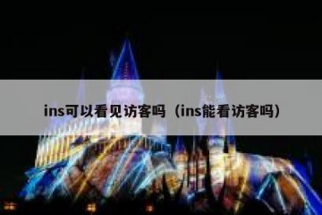 ins可以看见访客吗（ins能看访客吗）