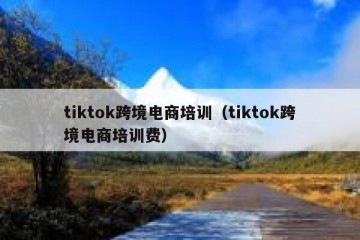 tiktok跨境电商培训（tiktok跨境电商培训费）