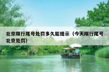 北京限行尾号处罚多久能提示（今天限行尾号北京处罚）