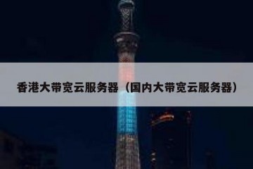 香港大带宽云服务器（国内大带宽云服务器）