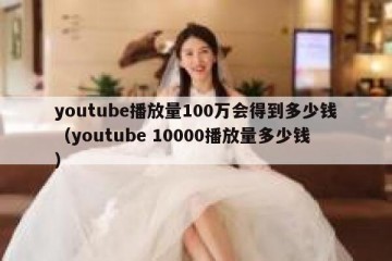youtube播放量100万会得到多少钱（youtube 10000播放量多少钱）
