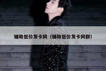辅助低价发卡网（辅助低价发卡网群）