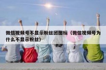 微信视频号不显示粉丝团图标（微信视频号为什么不显示粉丝）