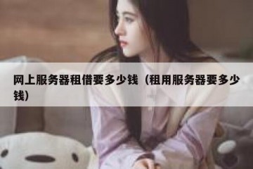 网上服务器租借要多少钱（租用服务器要多少钱）