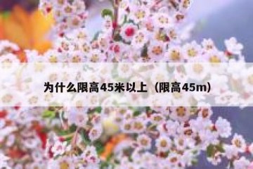 为什么限高45米以上（限高45m）