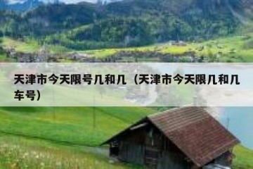 天津市今天限号几和几（天津市今天限几和几车号）