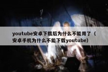 youtube安卓下载后为什么不能用了（安卓手机为什么不能下载youtube）