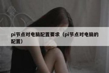 pi节点对电脑配置要求(pi节点对电脑的配置)