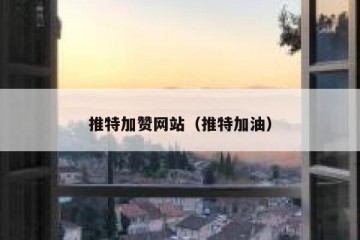 推特加赞网站（推特加油）