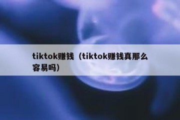 tiktok赚钱（tiktok赚钱真那么容易吗）