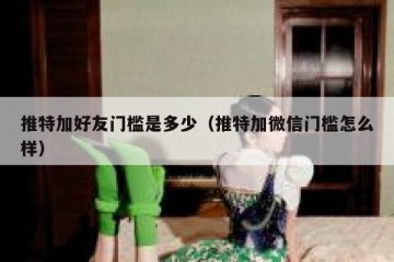 推特加好友门槛是多少（推特加微信门槛怎么样）