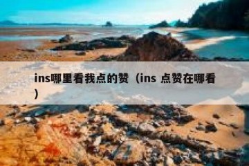 ins哪里看我点的赞（ins 点赞在哪看）