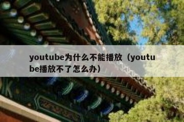 youtube为什么不能播放（youtube播放不了怎么办）