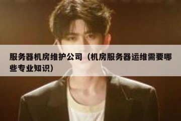 服务器机房维护公司（机房服务器运维需要哪些专业知识）